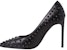 (W) Saint Laurent Kulit Studded Pointed Toe Stiletto 'Hitam' 375399CYU001000