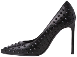 (Women) Saint Laurent Leather Studded Pointed Toe Stiletto 'Black' 375399CYU001000 (Women) Saint Laurent Leather Studded Pointed Toe Stiletto 'Black' 375399CYU001000