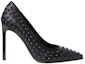 Order (W) Saint Laurent Kulit Studded Pointed Toe Stiletto 'Hitam' 375399CYU001000