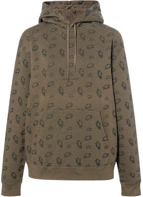 (W) サンローラン ヒョウ柄 ジャカード スウェットシャツ カーキ 662509Y36GI1365 Buy (W) サンローラン ヒョウ柄 ジャカード スウェットシャツ カーキ 662509Y36GI1365