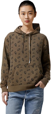 (W) サンローラン ヒョウ柄 ジャカード スウェットシャツ カーキ 662509Y36GI1365 Purchase (W) サンローラン ヒョウ柄 ジャカード スウェットシャツ カーキ 662509Y36GI1365