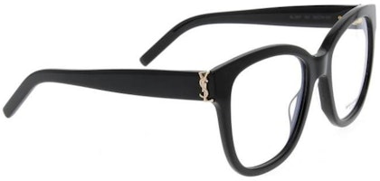 (Women) Saint Laurent Letter Logo Black Irregular Optical Glasses Frame for Women. SLM97001 (Women) Saint Laurent Letter Logo Black Irregular Optical Glasses Frame for Women. SLM97001