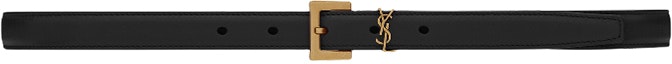 Buy (Women) Saint Laurent Logo Buckle Belt, 2cm Wide 554465BOO0W1000