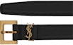 Lookbook (Women) Saint Laurent Logo Buckle Belt, 2cm Wide 554465BOO0W1000