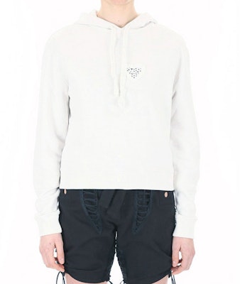 (Women) SAINT LAURENT Logo Drawstring Hoodie White. 515008YB2RZ9007 Lookbook (Women) SAINT LAURENT Logo Drawstring Hoodie White. 515008YB2RZ9007