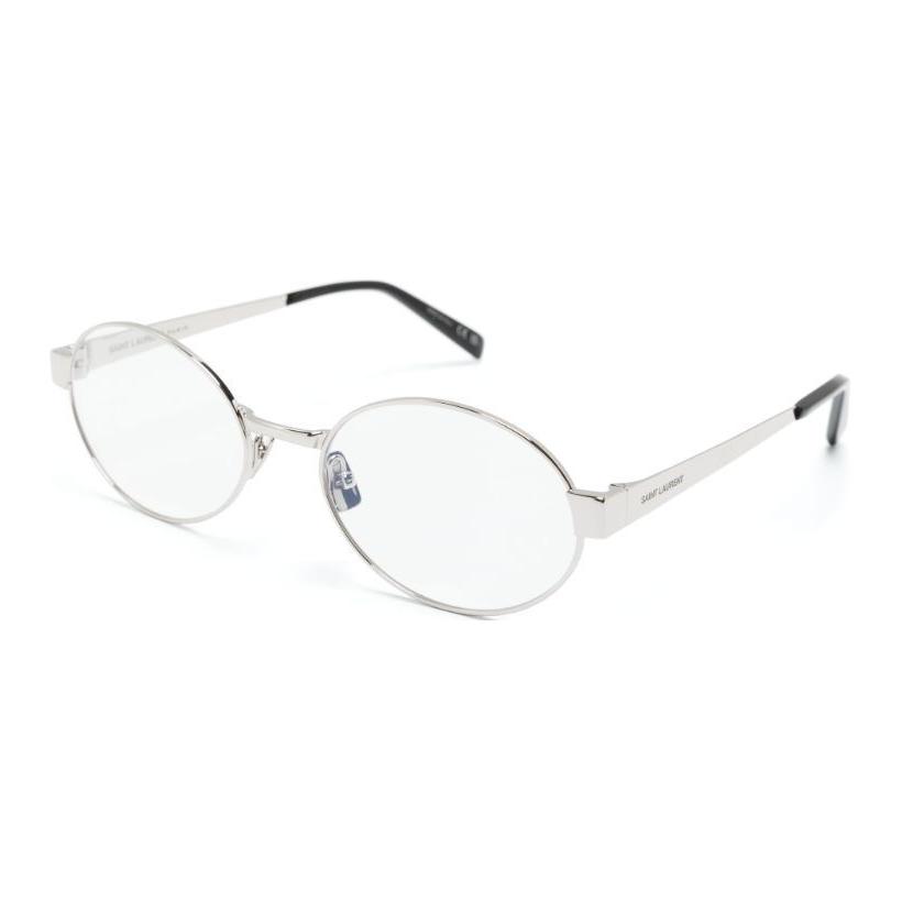 (Women) SAINT LAURENT Logo Engraved Oval Optical Glasses Women’s Silver Frame. SL692OPT 圖 2