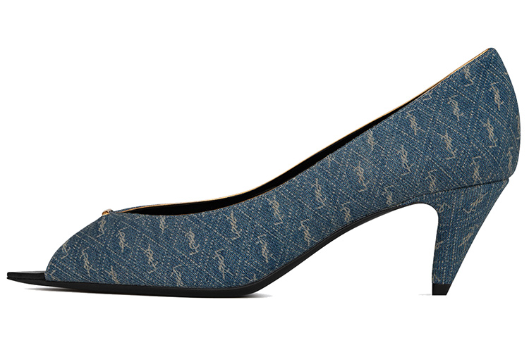 (Women) Saint Laurent Lola High Heel 'Denim Blue' 6616692WP104590