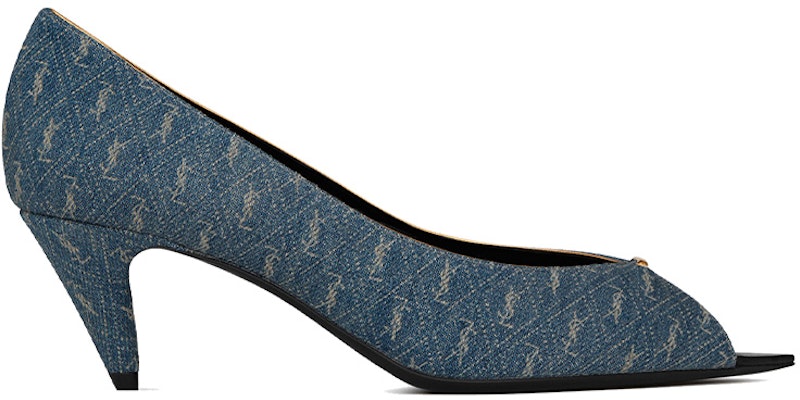 (W) Saint Laurent Lola Kasut Tumit Tinggi 'Denim Biru' 6616692WP104590 Order (W) Saint Laurent Lola Kasut Tumit Tinggi 'Denim Biru' 6616692WP104590