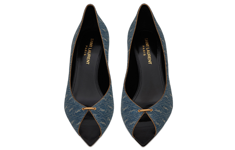 Shop (W) Saint Laurent Lola Tacón Alto 'Azul Denim' 6616692WP104590