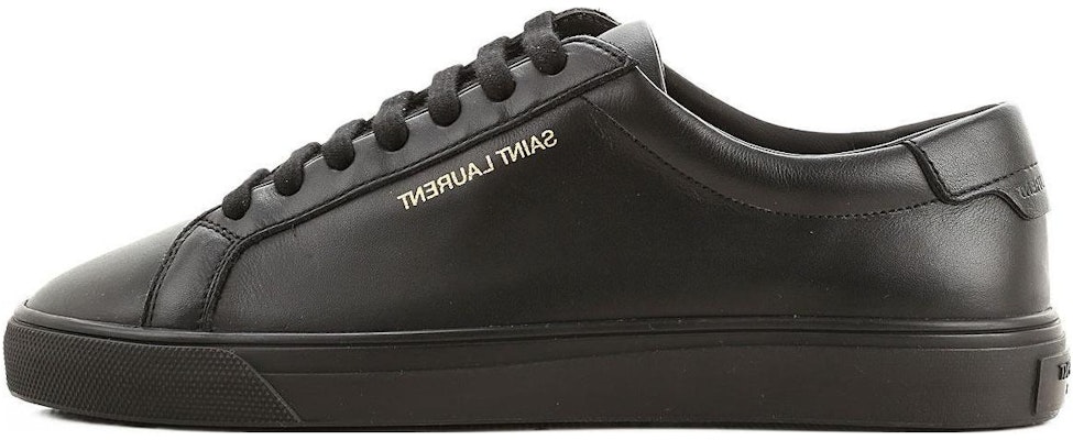 SAINT LAURENT聖羅蘭 皮革 圓頭繫帶 低筒 板鞋 女款 黑色 Buy SAINT LAURENT聖羅蘭 皮革 圓頭繫帶 低筒 板鞋 女款 黑色