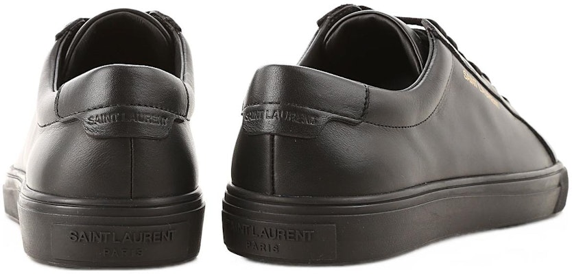 SAINT LAURENT聖羅蘭 皮革 圓頭繫帶 低筒 板鞋 女款 黑色 Shop SAINT LAURENT聖羅蘭 皮革 圓頭繫帶 低筒 板鞋 女款 黑色