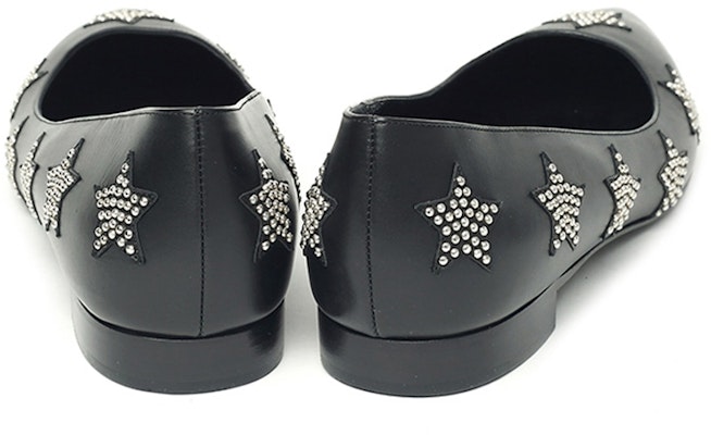 聖羅蘭皮革低幫尖頭休閒單鞋 女款 黑色 Shop 聖羅蘭皮革低幫尖頭休閒單鞋 女款 黑色