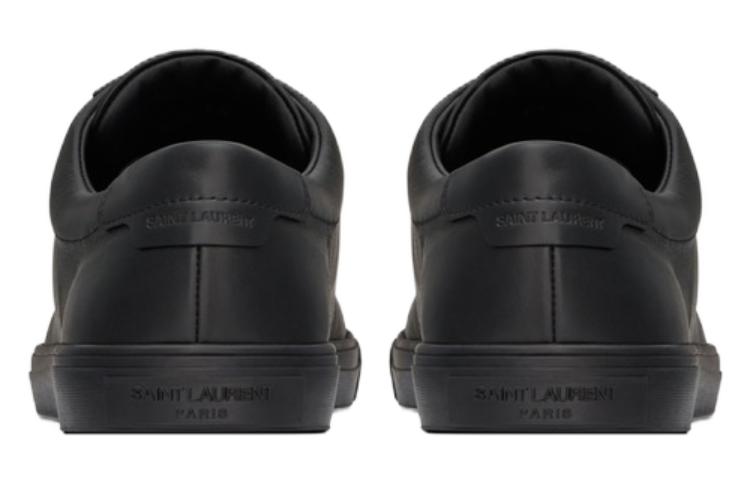 Shop (W) Sneaker Basse Saint Laurent ''Cuir Noir'' 6068310M5001000