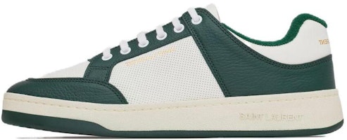 (Women) Saint Laurent Low-Top Sneaker 'White Green' 713602AAAWR6379 (Women) Saint Laurent Low-Top Sneaker 'White Green' 713602AAAWR6379