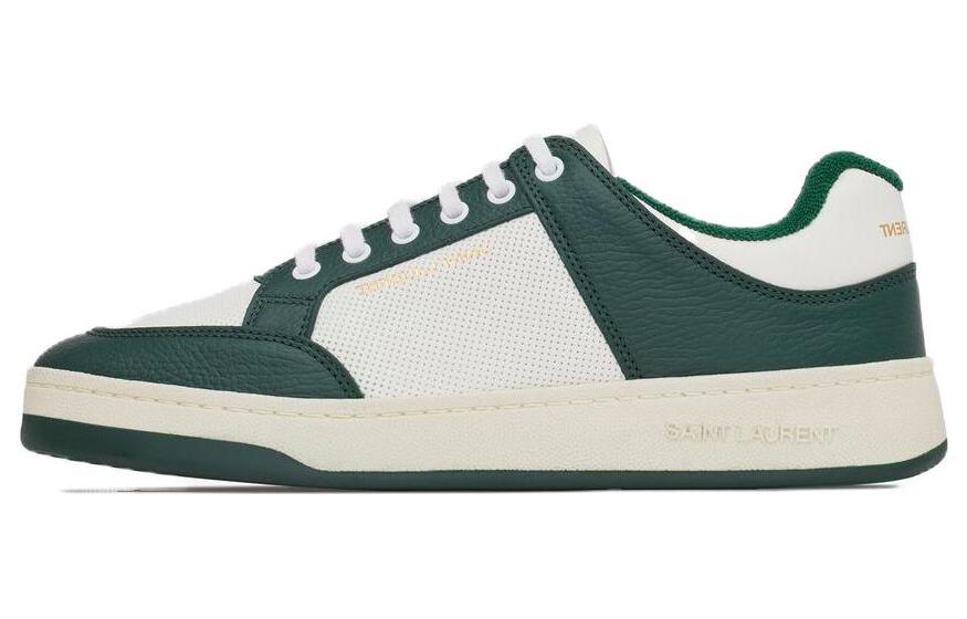 (Women) Saint Laurent Low-Top Sneaker 'White Green' 713602AAAWR6379