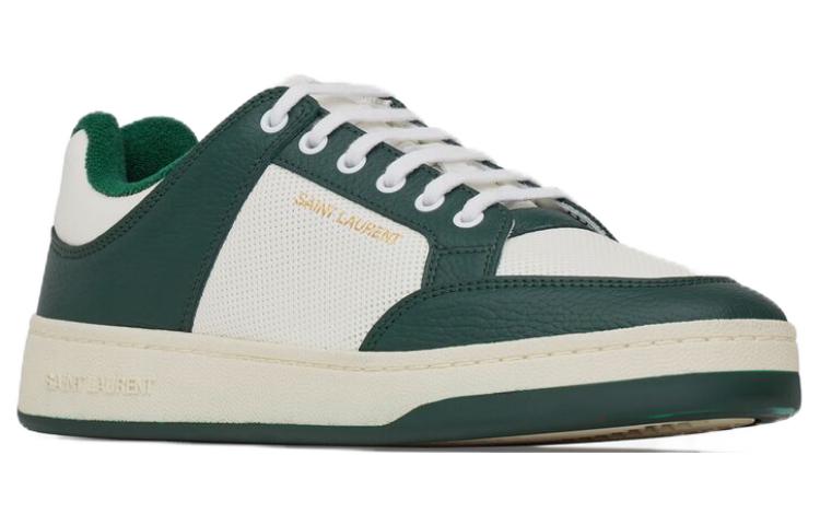 Order (W) Saint Laurent Lage Sneakers ''Wit Groen'' 713602AAAWR6379