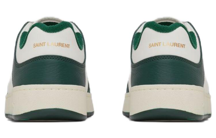 Shop (W) Saint Laurent Lage Sneakers ''Wit Groen'' 713602AAAWR6379