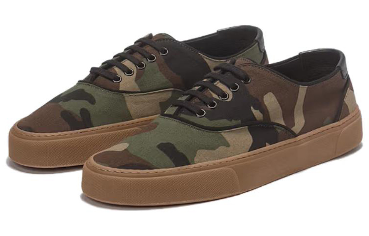 (Women) Saint Laurent Low Top 'Camo' 6035141IR103166