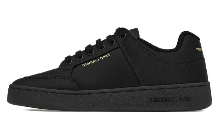 (Women) Saint Laurent Low Top Sneaker 'Black Leather' 7632529QN001000