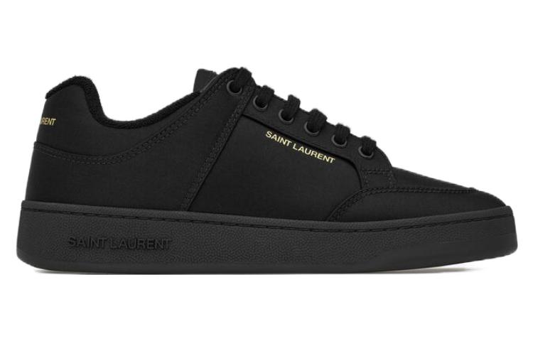 Order (W) Saint Laurent Low Top Sneaker ''Schwarzes Leder'' 7632529QN001000