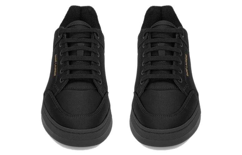 Lookbook (W) Saint Laurent Low Top Sneaker ''Schwarzes Leder'' 7632529QN001000