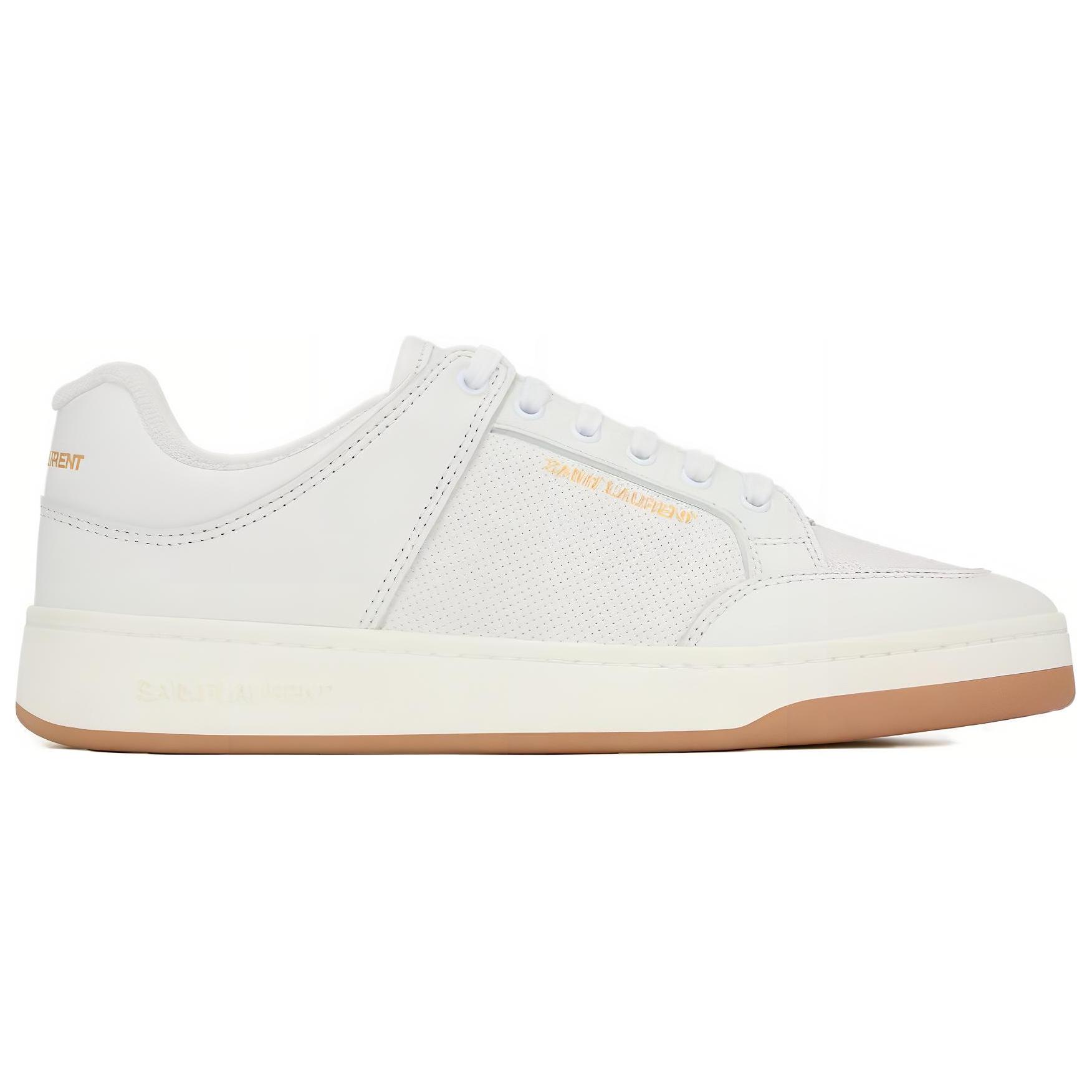 Order SAINT LAURENT聖羅蘭 皮革 時尚百搭 低筒 板鞋 女款 白色