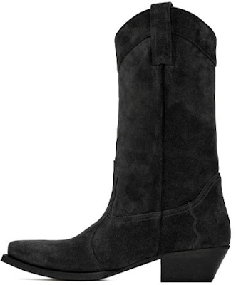 (W) Saint Laurent Lukas Boots 'Suede Hitam' 6301111NZ001000 Buy (W) Saint Laurent Lukas Boots 'Suede Hitam' 6301111NZ001000