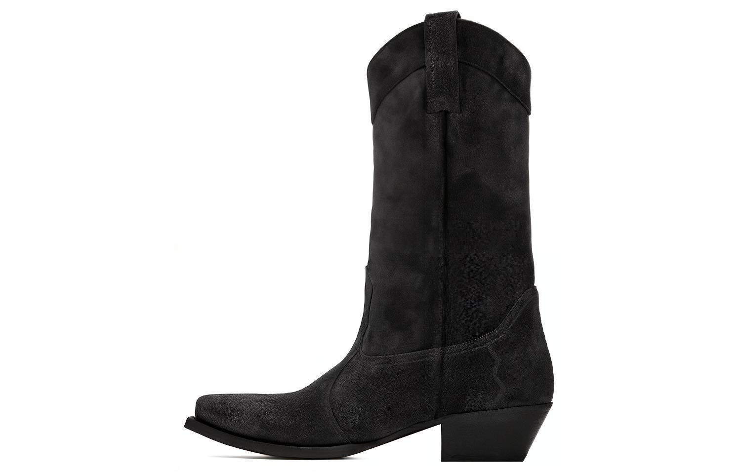 (Women) Saint Laurent Lukas Boots 'Black Suede' 6301111NZ001000