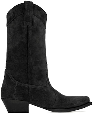 (W) Saint Laurent Lukas Boots 'Suede Hitam' 6301111NZ001000 Order (W) Saint Laurent Lukas Boots 'Suede Hitam' 6301111NZ001000