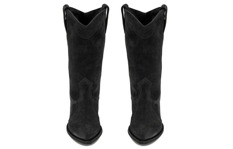 Lookbook (W) Saint Laurent Lukas Boots 'Suede Hitam' 6301111NZ001000