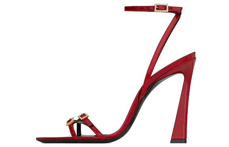 (Women) Saint Laurent Lyra 'Red Fashion Sandals' 718080AAAPQ6414