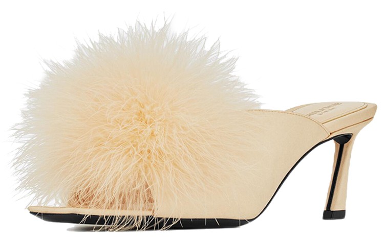 Order (Women) Saint Laurent Mae 'Feather Crepe Satin Nude' 7182181UU009918