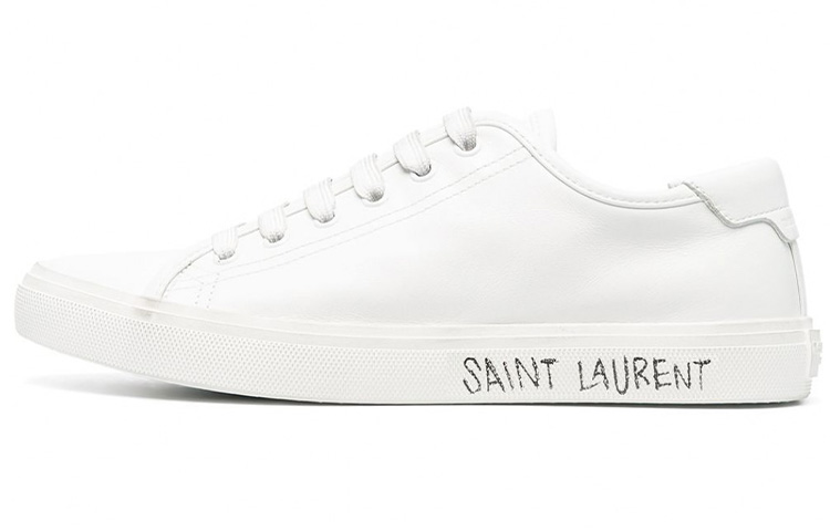 (Women) Saint Laurent Malibu Leather 'Distressed White' 64925300NG09030