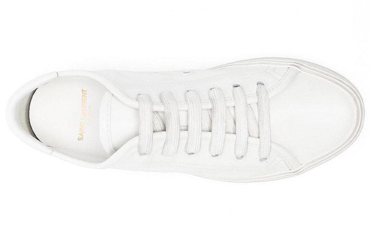 Shop (W) Saint Laurent Malibu Kulit 'Distressed White' 64925300NG09030