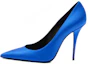 Buy (Women) Saint Laurent Marylin Pump Electric Blue Satin 7112641UU004306