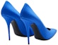 Shop (W) Saint Laurent Marylin Pump Biru Elektrik Satin 7112641UU004306