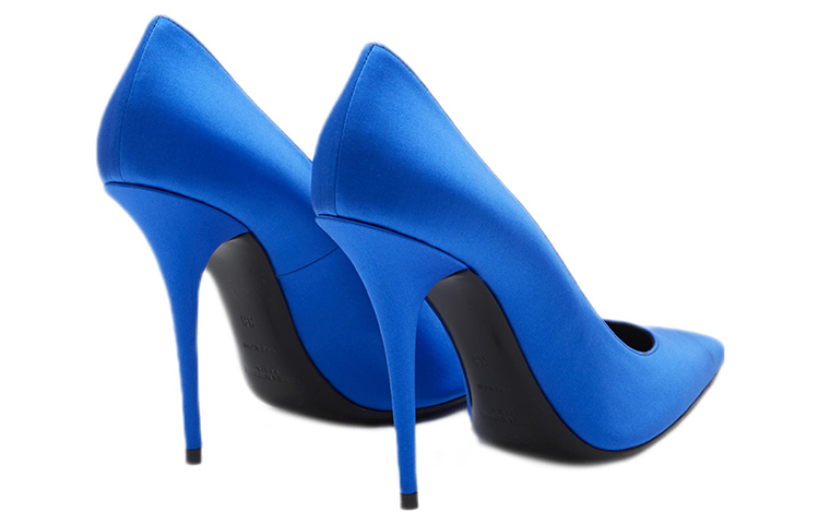 Purchase (Women) Saint Laurent Marylin Pump Electric Blue Satin 7112641UU004306