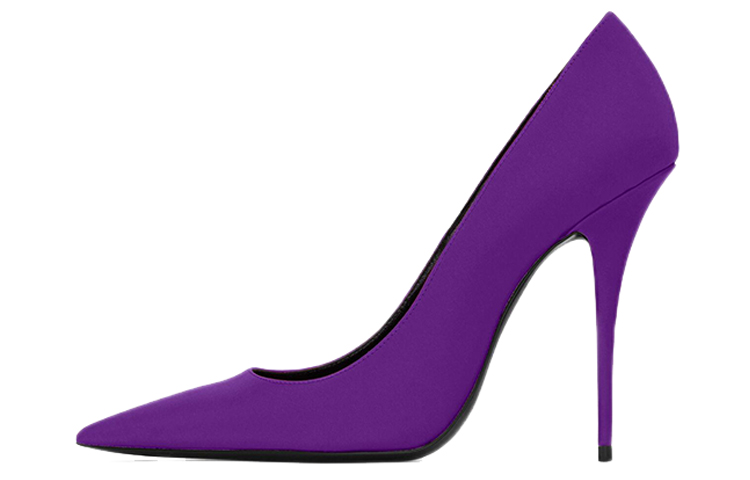 (Women) Saint Laurent Marylin Pump Purple Satin 7112641UU005207