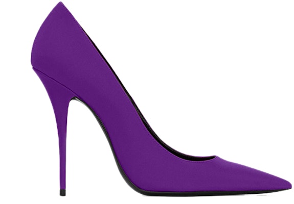 (Women) Saint Laurent Marylin Pump Purple Satin 7112641UU005207 Order (Women) Saint Laurent Marylin Pump Purple Satin 7112641UU005207