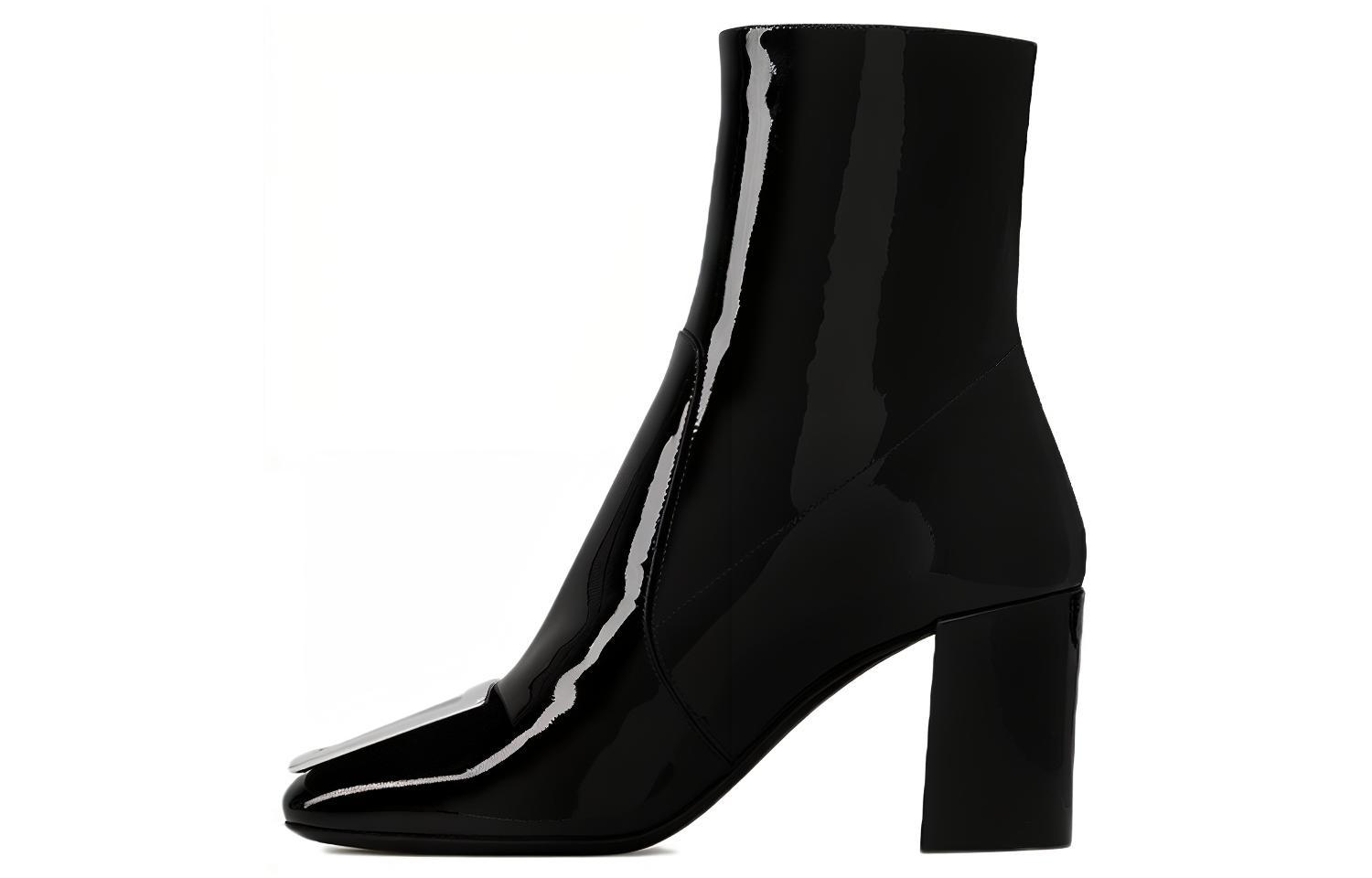 (W) Saint Laurent Maxine 'Black Patent Leather'