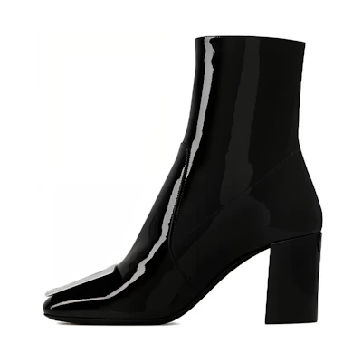 (W) Saint Laurent Maxine 'Black Patent Leather'