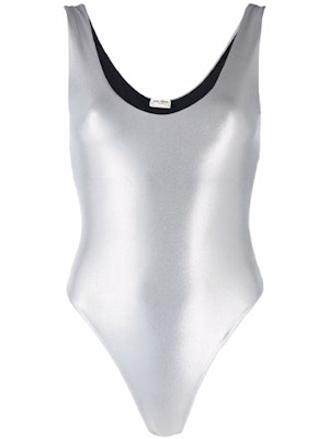 (W) Saint Laurent Mono Sin Mangas Metálico Mujer Gris FW21. 668380Y6D338106 Order (W) Saint Laurent Mono Sin Mangas Metálico Mujer Gris FW21. 668380Y6D338106