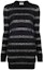 Buy (Women) SAINT LAURENT Metallic Striped Knit Long-Sleeve Dress 637737YAVD21081