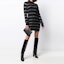 Lookbook (Women) SAINT LAURENT Metallic Striped Knit Long-Sleeve Dress 637737YAVD21081