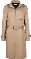 (Women) SAINT LAURENT Mid-Length Cotton Trench Coat Beige 630890Y039W9772 (Women) SAINT LAURENT Mid-Length Cotton Trench Coat Beige 630890Y039W9772