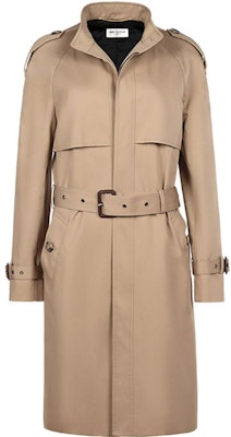 (Women) SAINT LAURENT Mid-Length Cotton Trench Coat Beige 630890Y039W9772 Buy (Women) SAINT LAURENT Mid-Length Cotton Trench Coat Beige 630890Y039W9772