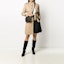 Shop (Women) SAINT LAURENT Mid-Length Cotton Trench Coat Beige 630890Y039W9772
