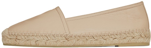 (Women) Saint Laurent Monogram 'Beige Woven Flat' 458573B34009908 (Women) Saint Laurent Monogram 'Beige Woven Flat' 458573B34009908