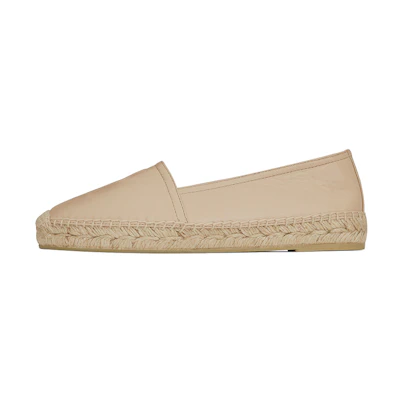 (W) Saint Laurent Monogram 'Beige Woven Flat'