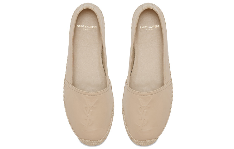 Lookbook (W) Saint Laurent Monogram 'Beige Woven Flat' Coklat Beige 458573B34009908